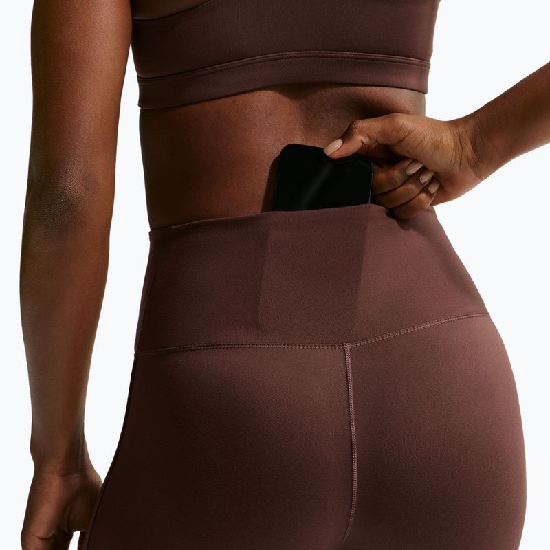Moteriškos tamprės Nike One High-Waisted Seamless light chocolate 6