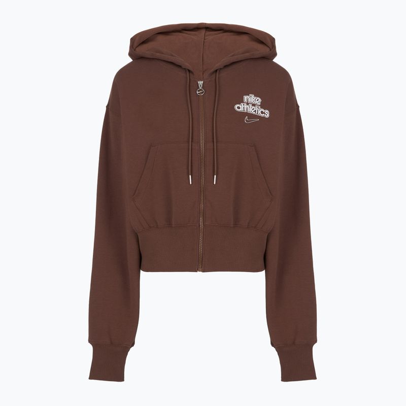 Moteriškas džemperis Nike Phoenix Full-Zip Hoodie light chocolate 6