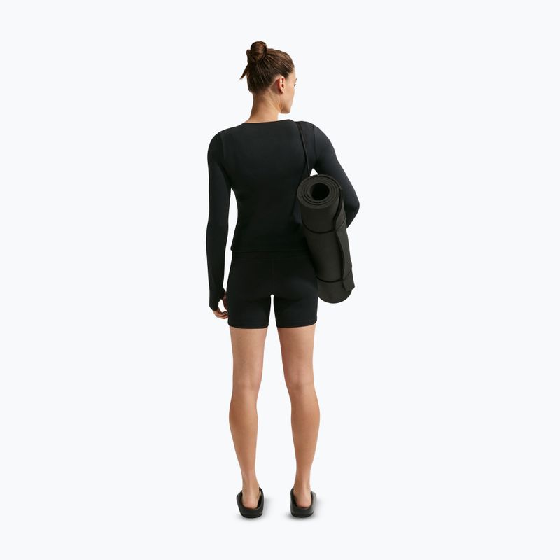 Moteriški marškinėliai ilgomis rankovėmis Nike Fitted black 3