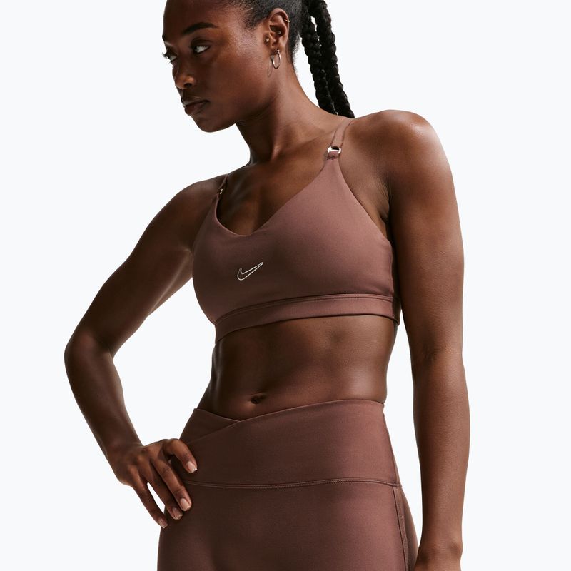 Moteriški šortai Nike One Biker 5" light chocolate 4