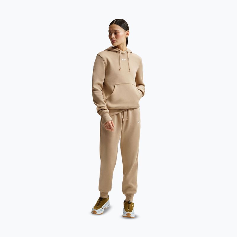 Moteriškos kelnės Nike Sportswear Phoenix Fleece Mid-Rise linen/sail 2