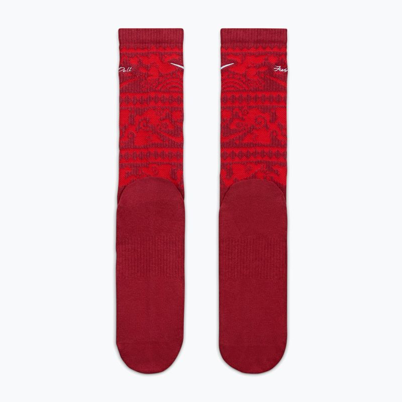 Kojinės Nike Everyday Plus Cushioned Crew team crimson/metallic silver 3