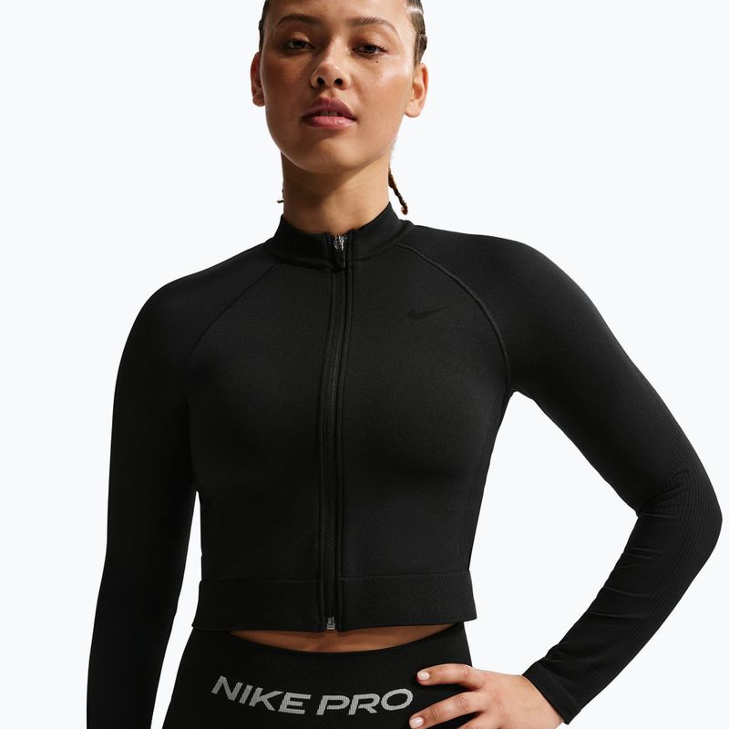 Moteriškas treniruočių džemperis Nike Pro Seamless black
