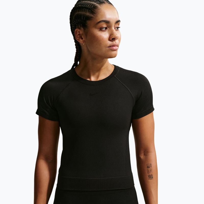 Moteriški treniruočių marškinėliai Nike Pro Seamless Dri-Fit black