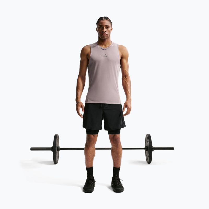 Vyriški treniruočių marškinėliai Nike Pro Training Dri-Fit light violet ore/black 2