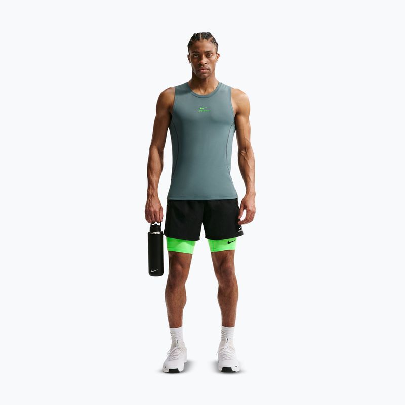 Vyriški treniruočių šortai Nike Pro Dri-Fit Fitness Long green strike/black 2
