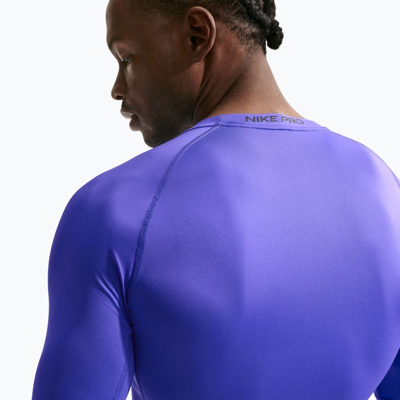 Vyriški treniruočių marškinėliai ilgomis rankovėmis Nike Pro Dri-Fit Tight Fitness persian violet/black 6