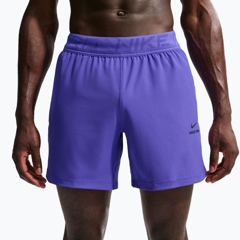 Vyriški šortai Nike Pro Training Dri-Fit 6" persian violet/black 5