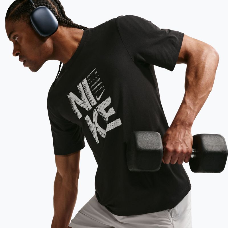 Vyriški treniruočių marškinėliai Nike Hyverse Dri-Fit Persian black/white 5