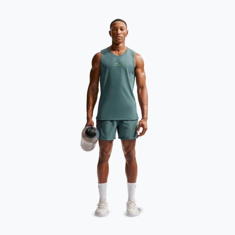 Vyriški šortai Nike Pro Training Dri-Fit 6" mineral slate/green strike 2