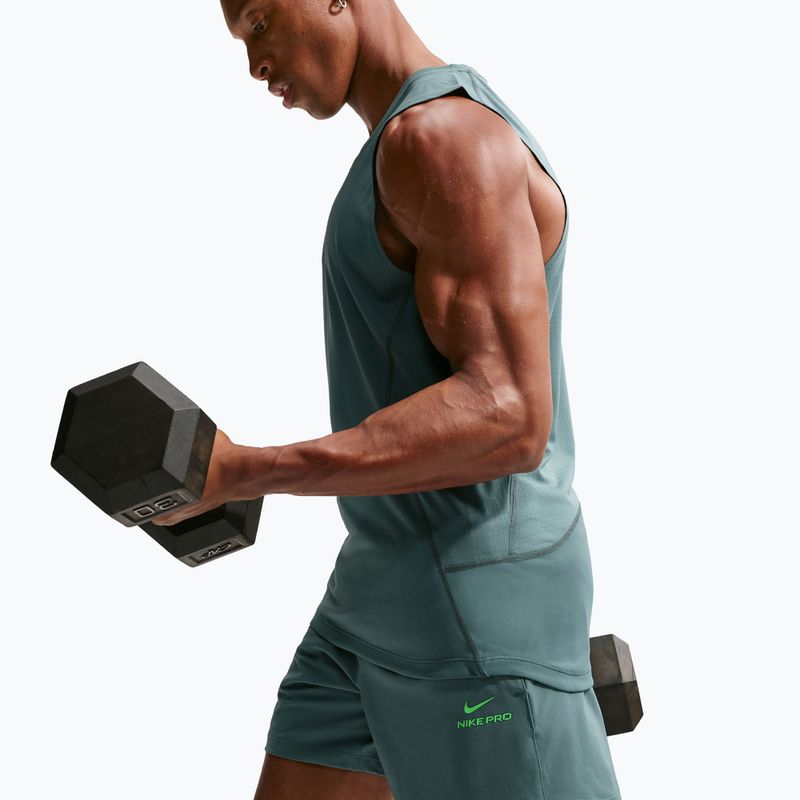 Vyriški šortai Nike Pro Training Dri-Fit 6" mineral slate/green strike 6
