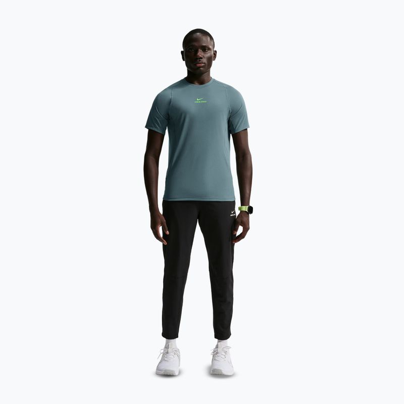 Vyriški treniruočių marškinėliai Nike Pro Training Dri-Fit mineral slate/green strike 2