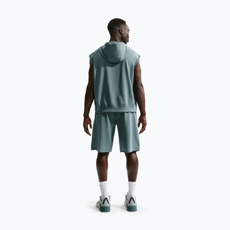 Vyriškas treninginis džemperis Nike Athletic Club Dri-Fit Sleeveless Hoodie mineral slate/mineral slate 3