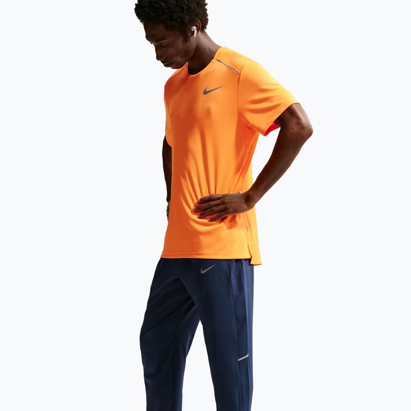 Vyriškos bėgimo kelnės Nike Miler Dri-Fit Woven midnight navy 4