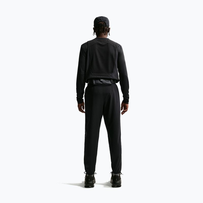 Vyriškos bėgimo kelnės Nike Miler Dri-Fit Woven black/black 3