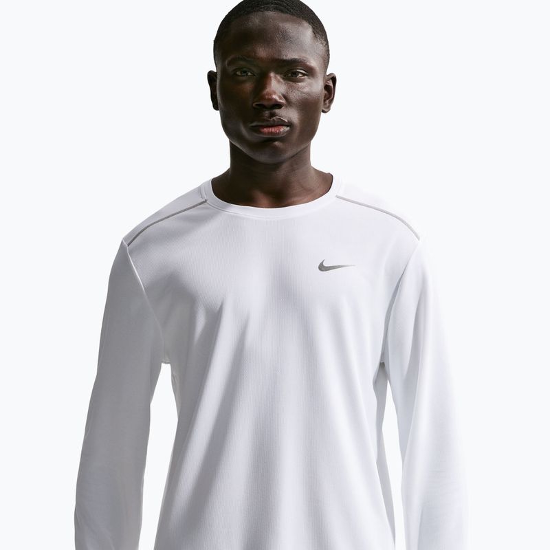 Vyriški bėgimo marškinėliai ilgomis rankovėmis Nike Miler Dri-Fit UV white 5