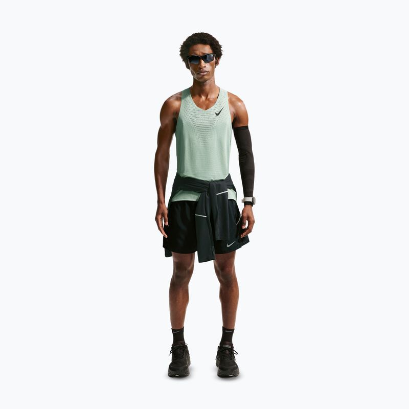 Vyriški bėgimo marškinėliai Nike AeroSwift Dri-Fit ADV steam/black 2