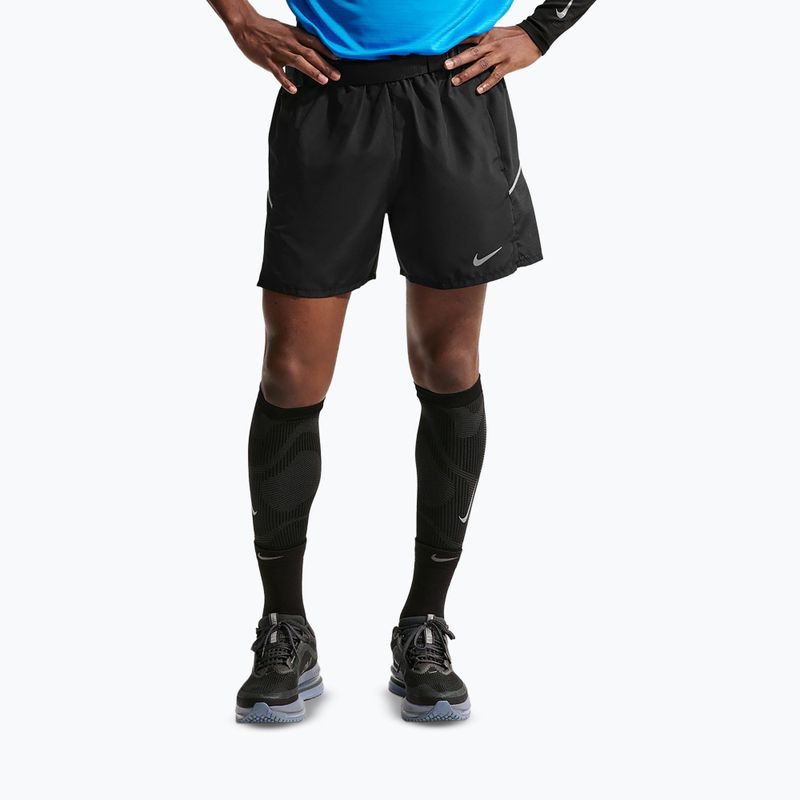 Vyriški šortai Nike Miler Dri-Fit Brief Lined 5" black/black