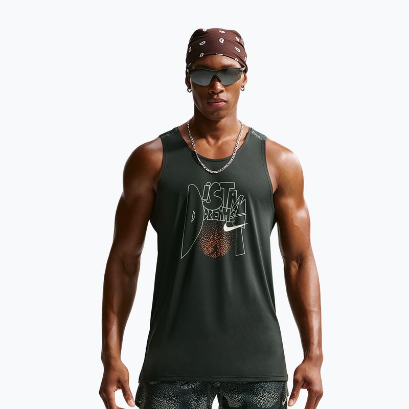 Vyriški bėgimo marškinėliai Nike Stride Dri-Fit ADV black spruce