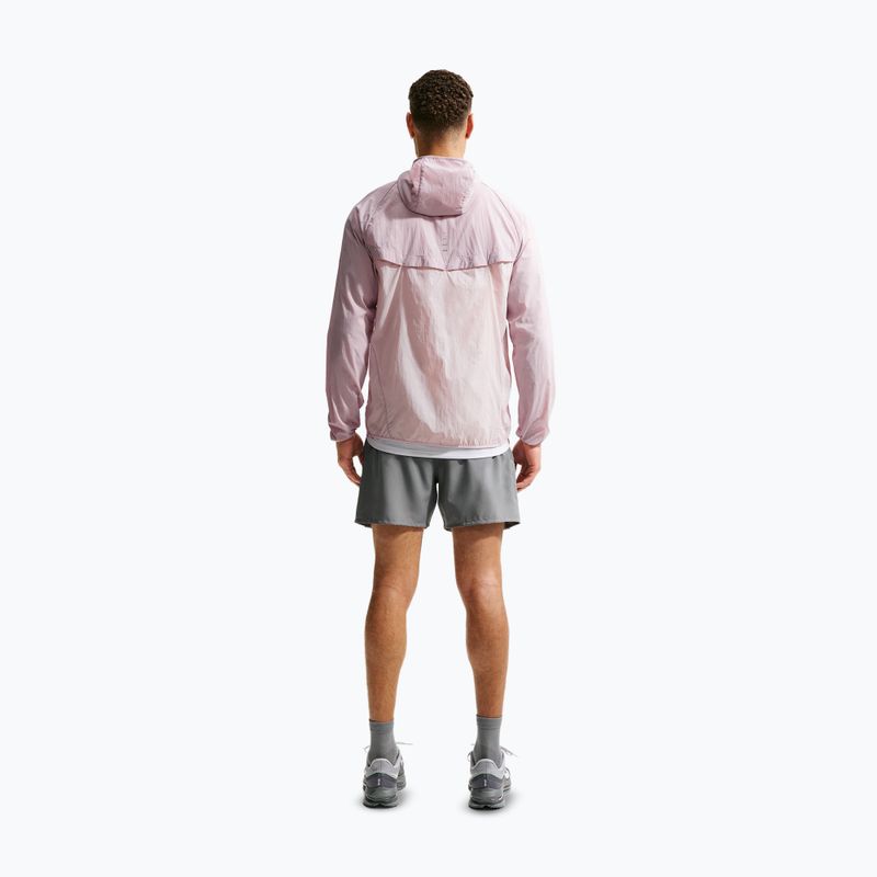 Vyriška bėgimo striukė Nike Stride Repel UV particle rose/silt red 3