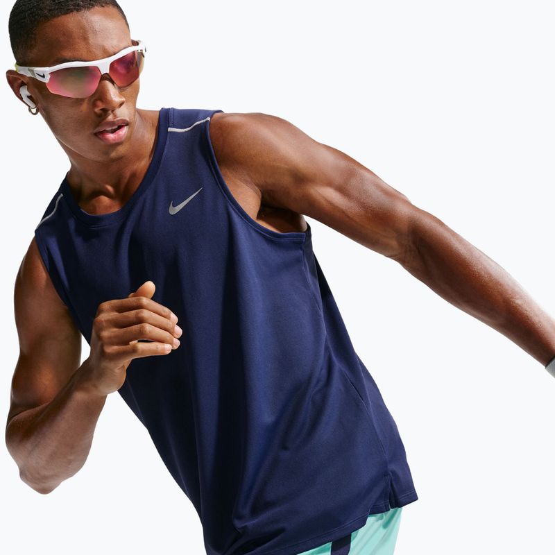 Vyriški bėgimo marškinėliai Nike Miler Dri-Fit midnight navy 5