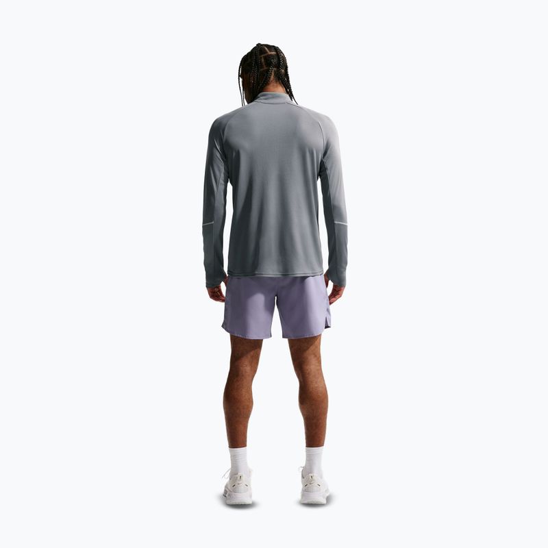 Vyriškas bėgimo džemperis Nike Miler Dri-Fit UV 1/2 Zip smoke grey 3