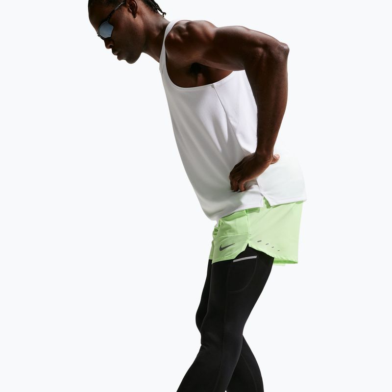 Vyriškos bėgimo tamprės Nike Miler Dri-Fit black/black 4