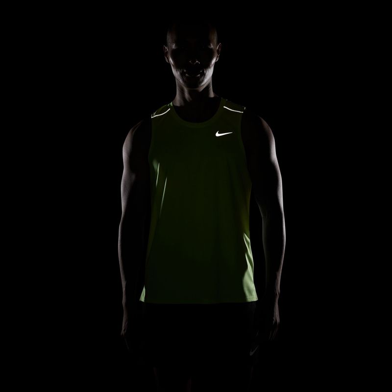 Vyriški bėgimo marškinėliai Nike Miler Dri-Fit volt ice 4