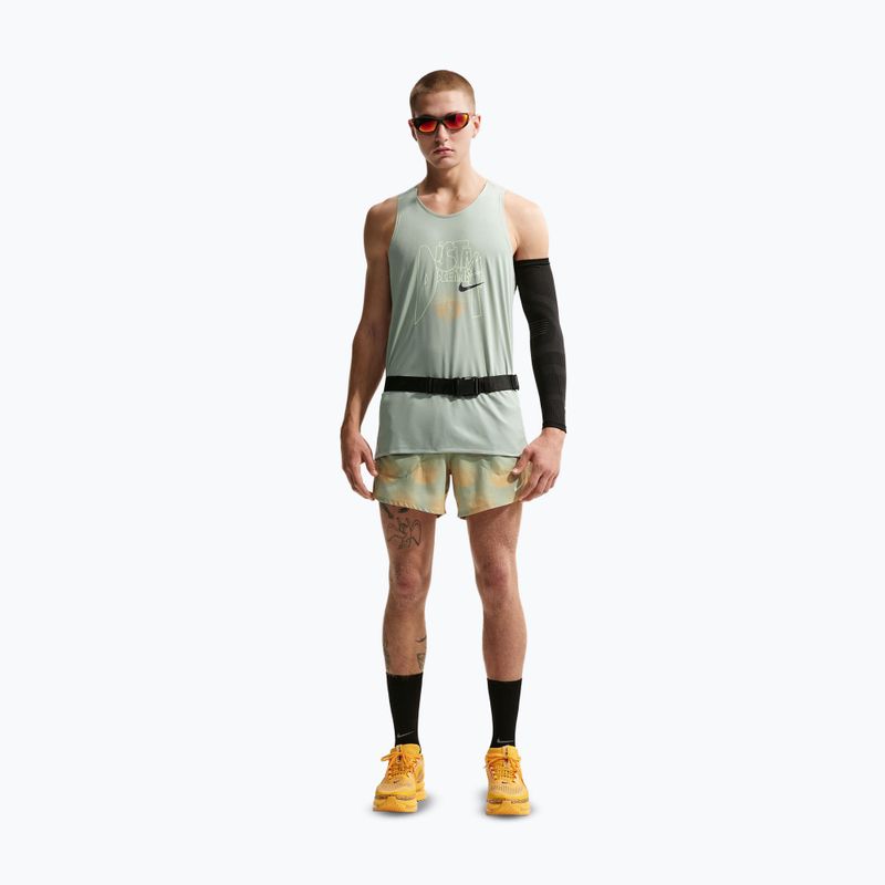 Vyriški bėgimo marškinėliai Nike Stride Dri-Fit ADV jade horizon/linen 2