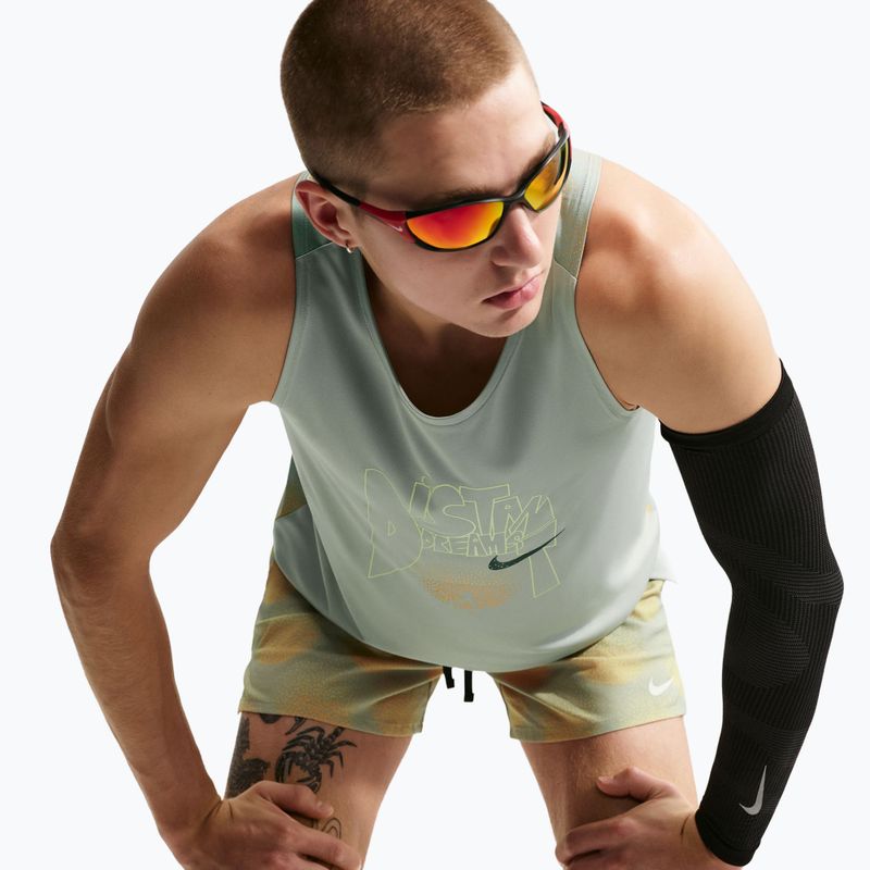 Vyriški bėgimo marškinėliai Nike Stride Dri-Fit ADV jade horizon/linen 5