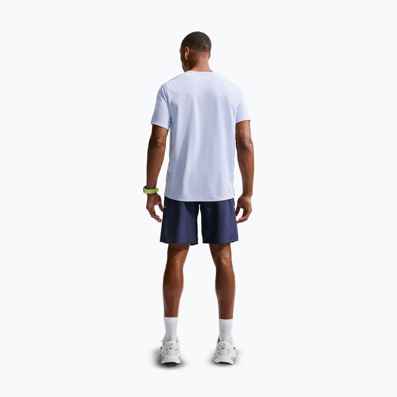 Vyriški bėgimo marškinėliai Nike Miler Dri-Fit UV hydrogen blue/lapis 3