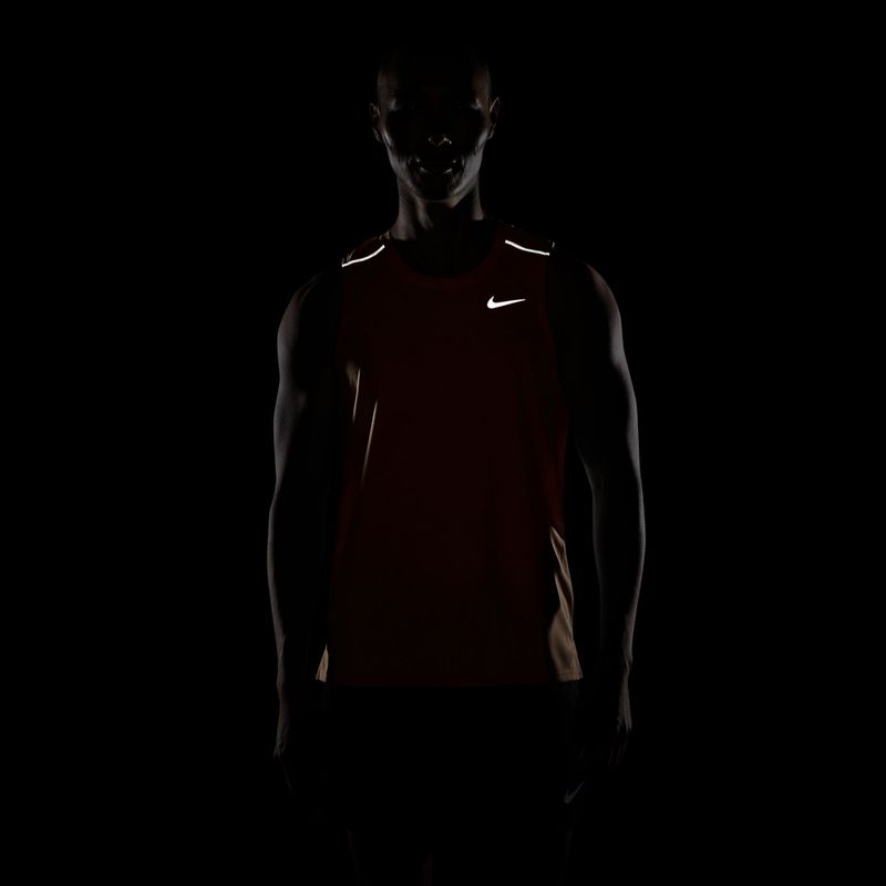 Vyriški bėgimo marškinėliai Nike Miler Dri-Fit total orange 4