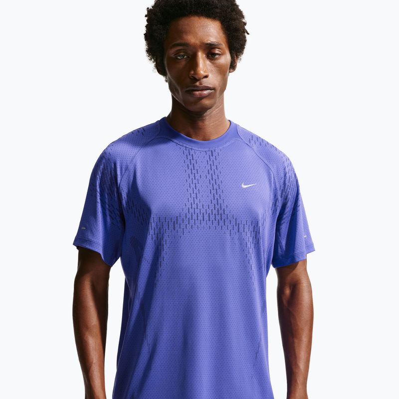 Vyriški bėgimo marškinėliai Nike Stride Dri-Fit ADV lapis/deep royal blue 4