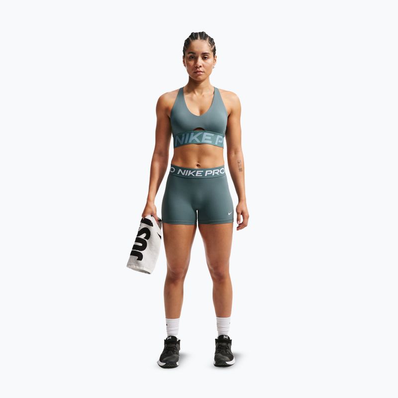 Treniruočių liemenėlė Nike Pro Sculpt Medium Support mineral slate/denim turquoise/white 2