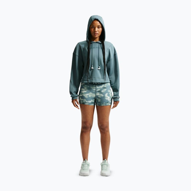 Moteriškas treniruočių džemperis Nike Pro Therma-Fit Hoodie mineral slate/white 2