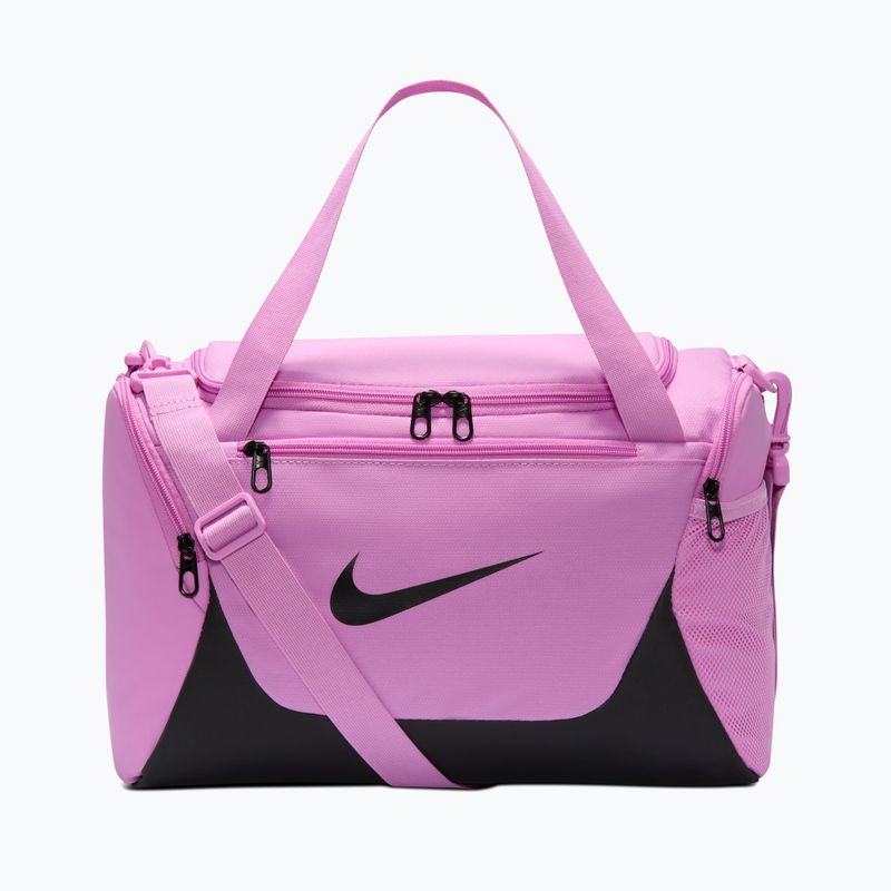 Treniruočiųkrepšys Nike Brasilia Duffel Extra Small 24 l light magenta/black/black