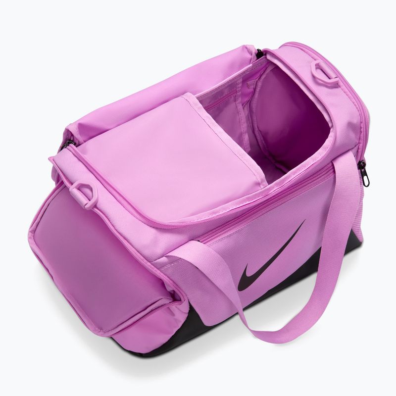 Treniruočiųkrepšys Nike Brasilia Duffel Extra Small 24 l light magenta/black/black 5