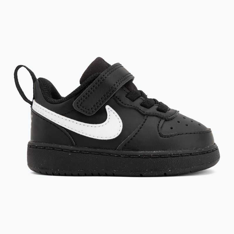 Vaikiški batai Nike Court Borough Low Recraft black/black/white 2