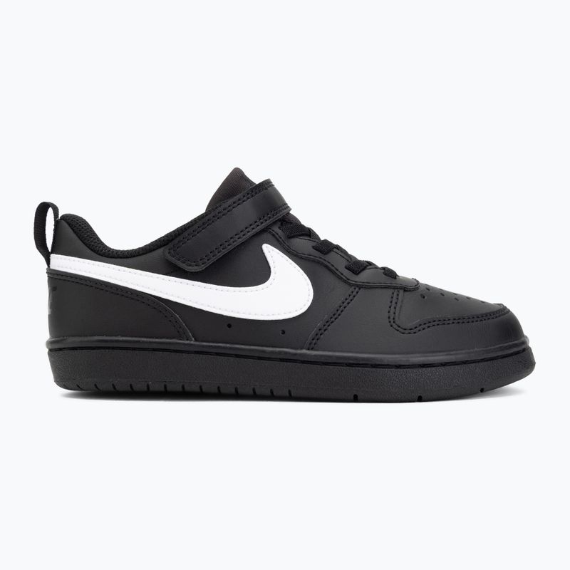 Vaikiški batai Nike Court Borough Low Recraft black/black/white 2