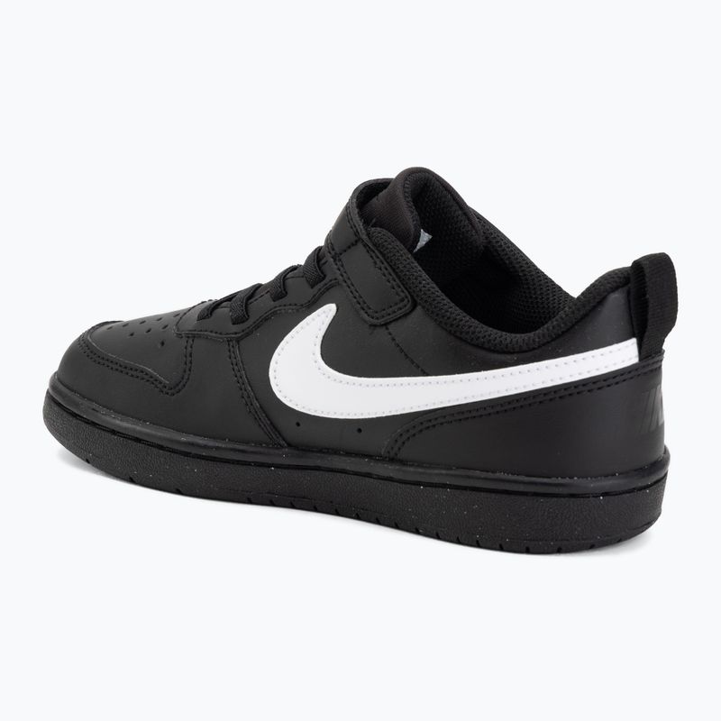 Vaikiški batai Nike Court Borough Low Recraft black/black/white 3
