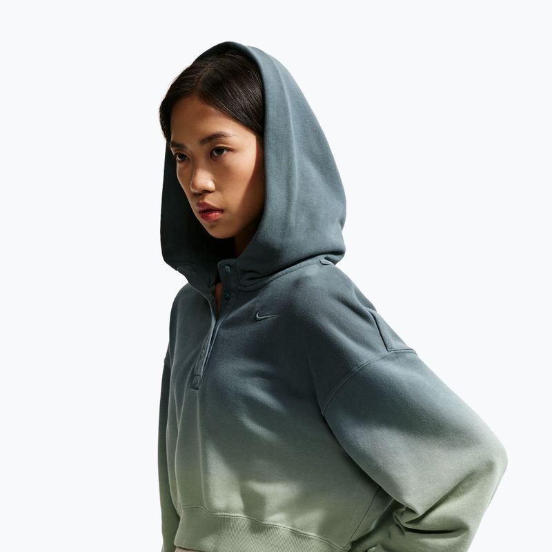 Moteriškas džemperis  Nike Sportswear Phoenix Fleece Oversized Henley Hoodie steam/mineral slate 4