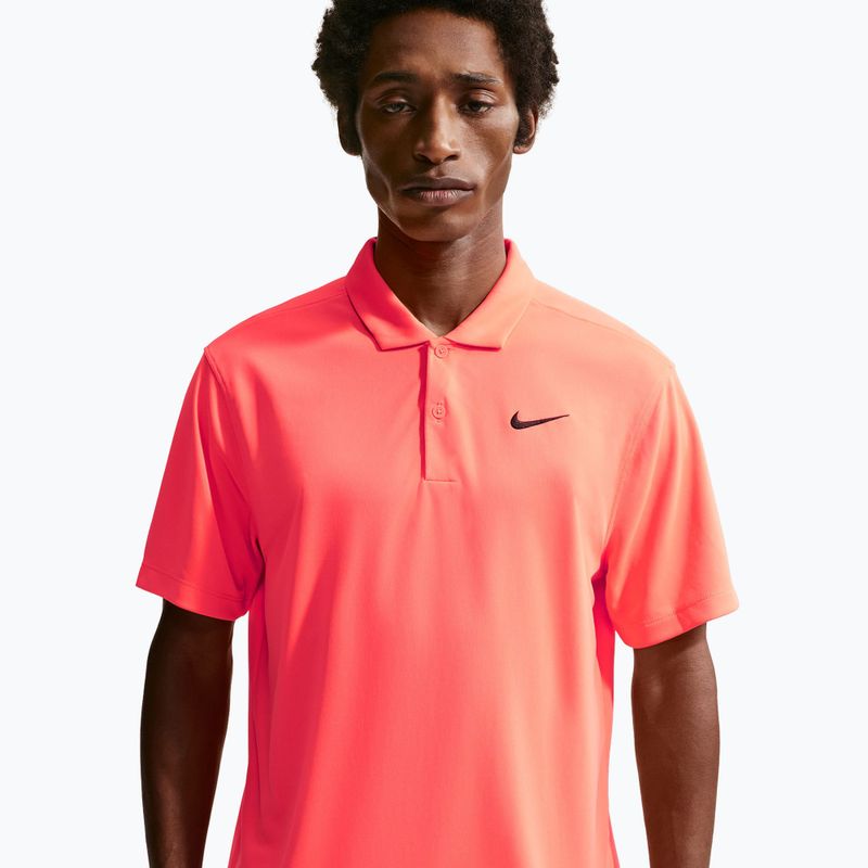 Vyriški teniso marškinėliai Nike Court Dri-Fit Polo Solid hot lava/black 4