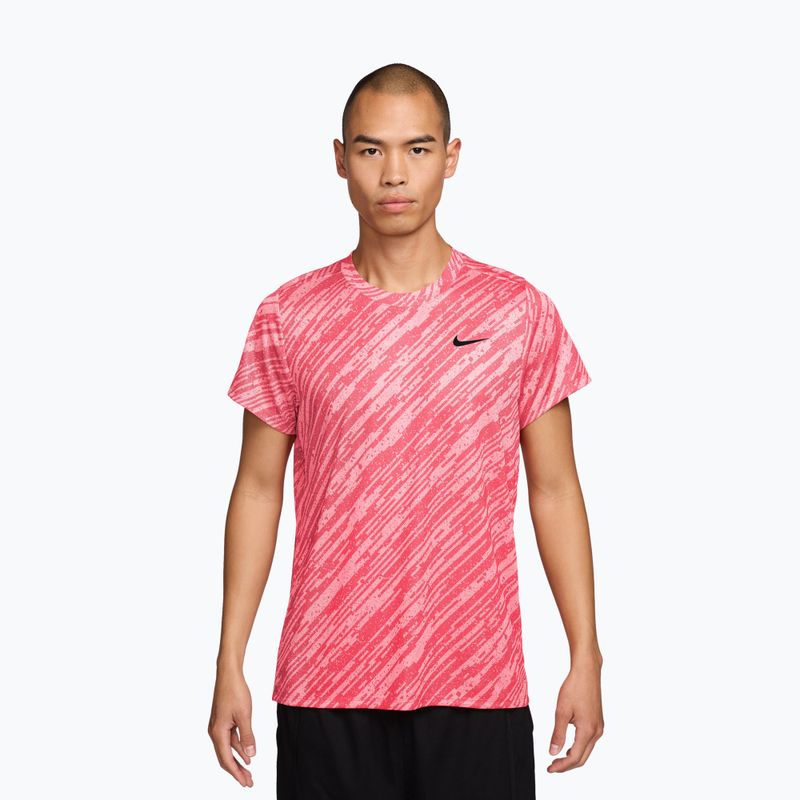 Vyriški teniso marškinėliai Nike Court Dri-Fit Victory Print pink foam/black