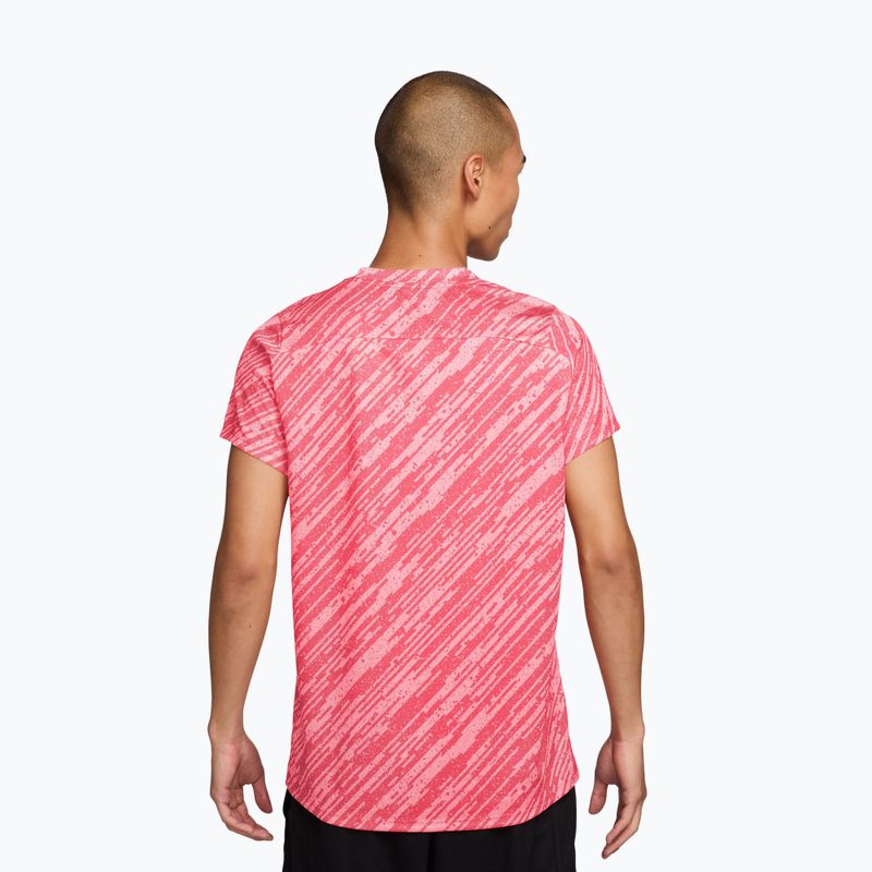 Vyriški teniso marškinėliai Nike Court Dri-Fit Victory Print pink foam/black 2