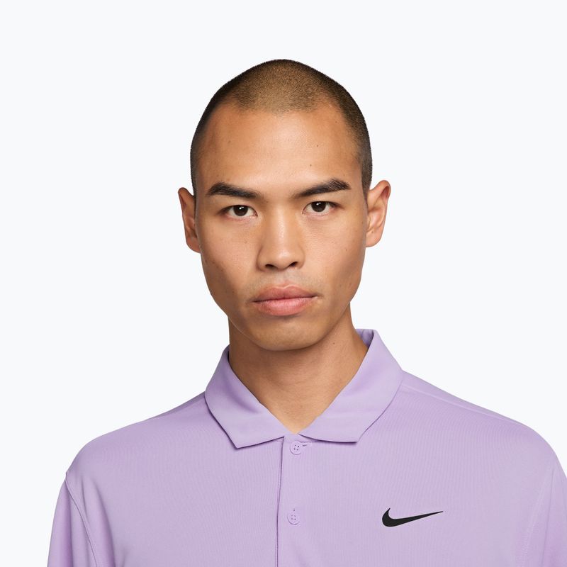Vyriški teniso marškinėliai Nike Court Dri-Fit Polo Solid violet mist/black 3