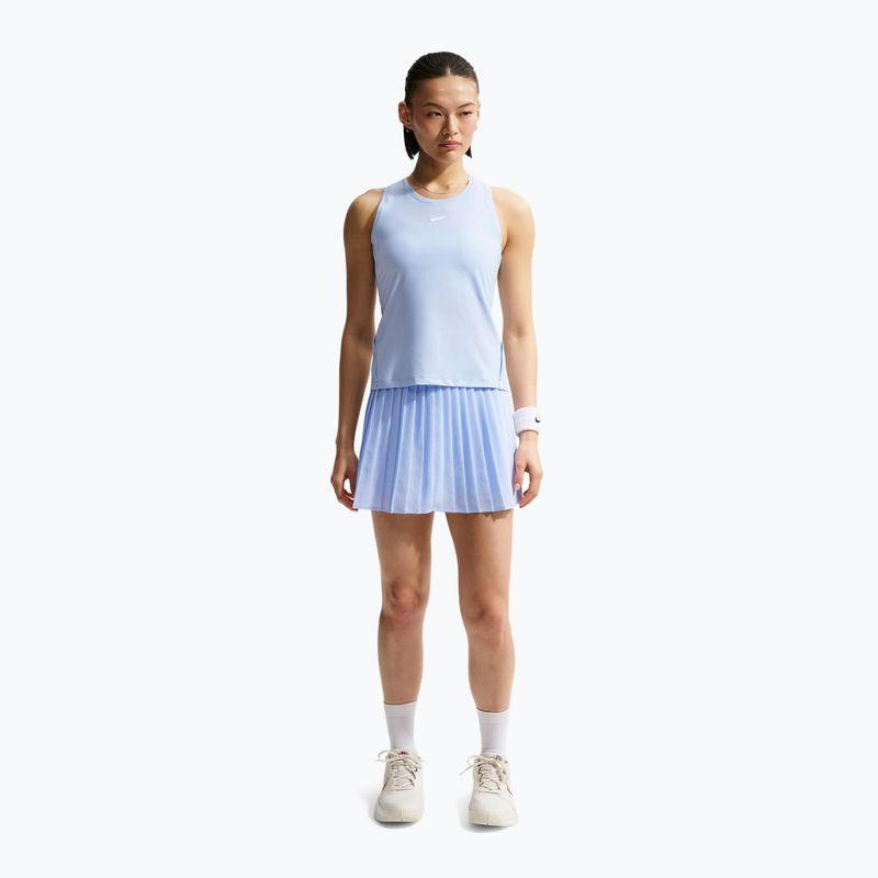 Teniso sijonas Nike Victory Dri-Fit High-Waisted Pleated hydrogen blue/hydrogen blue/white 2
