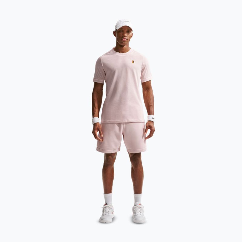 Vyriški teniso marškinėliai Nike Court Heritage silt red 2