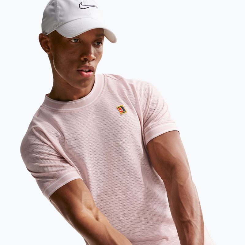 Vyriški teniso marškinėliai Nike Court Heritage silt red 6