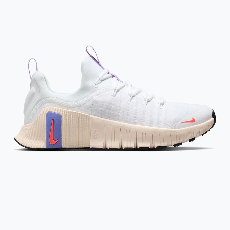 Moteriški treniruočių batai Nike Free Metcon 6 white/violet mist/chalk/hot lava 8
