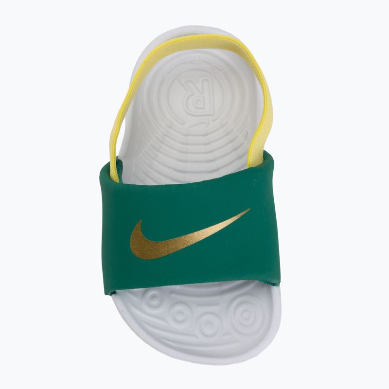 Vaikiškos šlepetės Nike Kawa malachite/sonic yellow 5